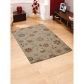 Glitzy Rugs 8 x 11 ft. Hand Tufted Wool Floral Area Rug, Cream UBSK00708T0009A16